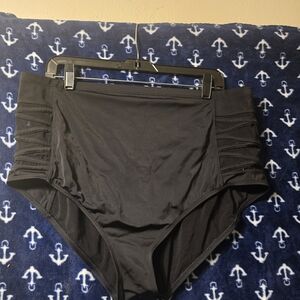 Torrid Black High-Waisted Bikini Bottom